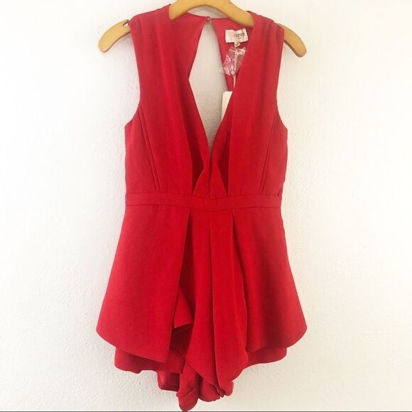 L’atiste Open Back Red Romper size M - Picture 1 of 6